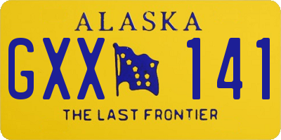 AK license plate GXX141