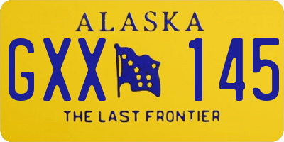 AK license plate GXX145