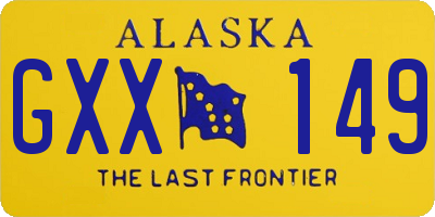 AK license plate GXX149