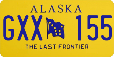 AK license plate GXX155