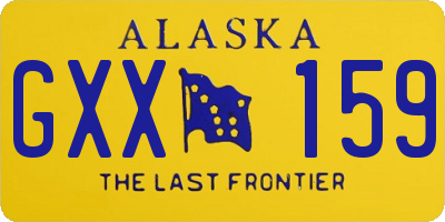 AK license plate GXX159