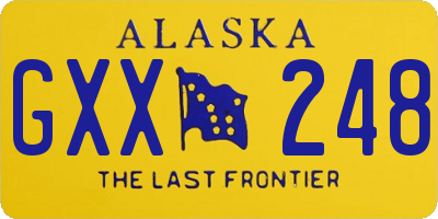 AK license plate GXX248