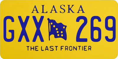 AK license plate GXX269