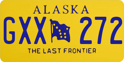 AK license plate GXX272