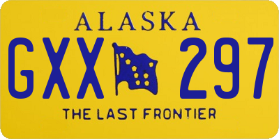 AK license plate GXX297