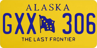 AK license plate GXX306