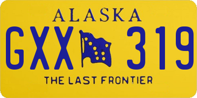 AK license plate GXX319