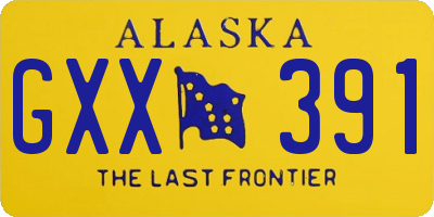 AK license plate GXX391