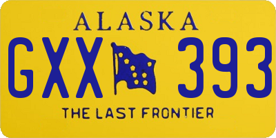 AK license plate GXX393