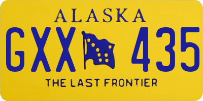 AK license plate GXX435