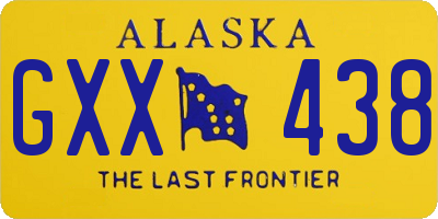 AK license plate GXX438