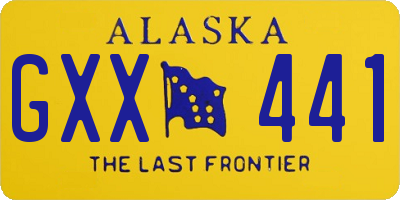 AK license plate GXX441