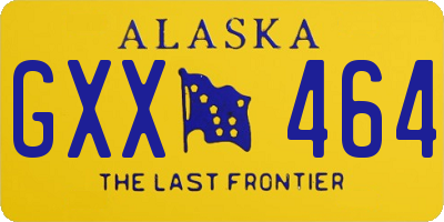 AK license plate GXX464