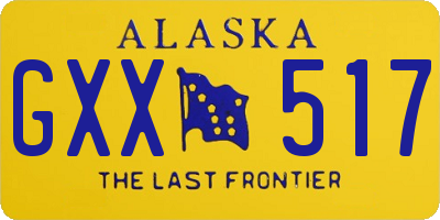 AK license plate GXX517