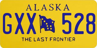 AK license plate GXX528