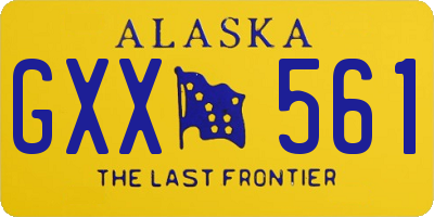 AK license plate GXX561