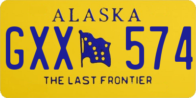 AK license plate GXX574