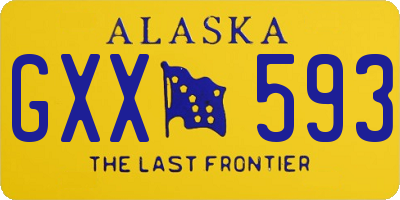 AK license plate GXX593