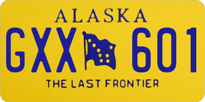 AK license plate GXX601