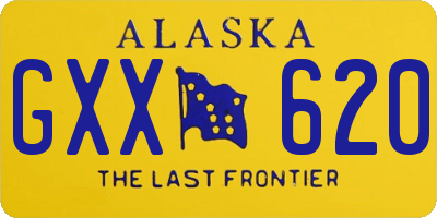 AK license plate GXX620