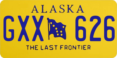 AK license plate GXX626