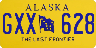 AK license plate GXX628