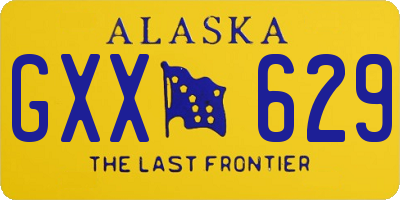 AK license plate GXX629