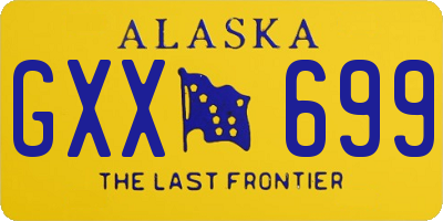 AK license plate GXX699