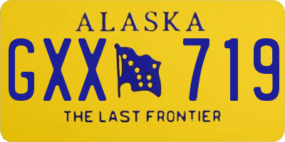 AK license plate GXX719