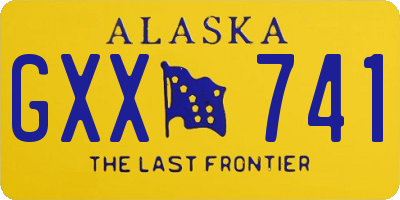 AK license plate GXX741