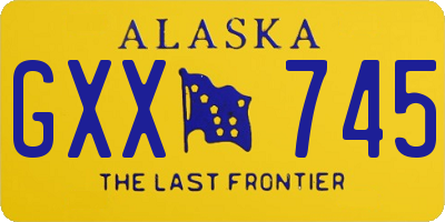 AK license plate GXX745