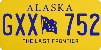 AK license plate GXX752