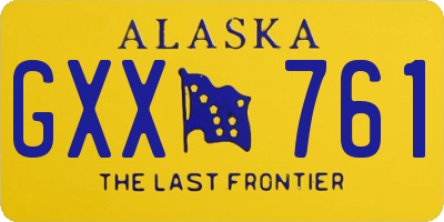 AK license plate GXX761