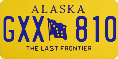AK license plate GXX810