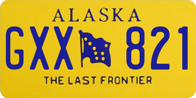 AK license plate GXX821