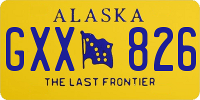 AK license plate GXX826