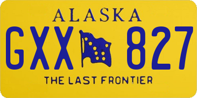 AK license plate GXX827