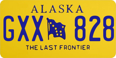 AK license plate GXX828