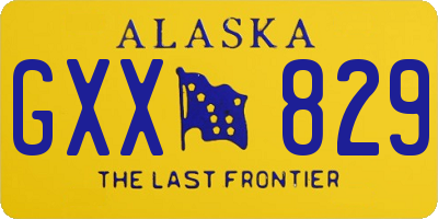 AK license plate GXX829