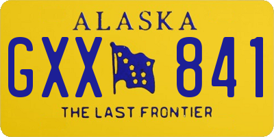 AK license plate GXX841