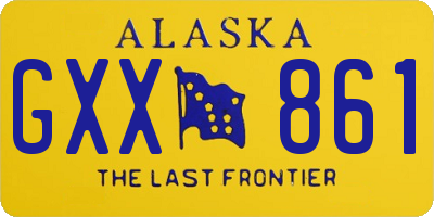 AK license plate GXX861