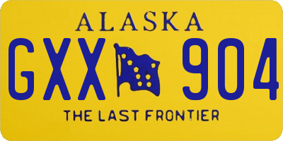 AK license plate GXX904