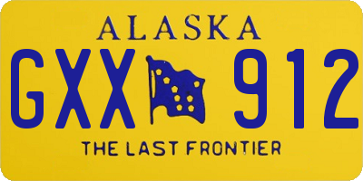AK license plate GXX912