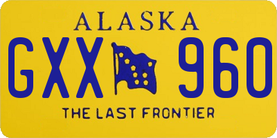 AK license plate GXX960