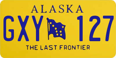 AK license plate GXY127
