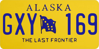 AK license plate GXY169