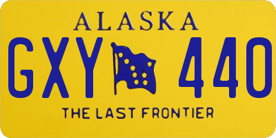 AK license plate GXY440