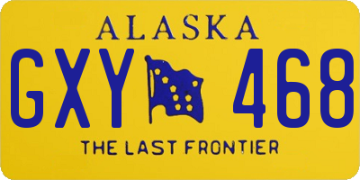AK license plate GXY468