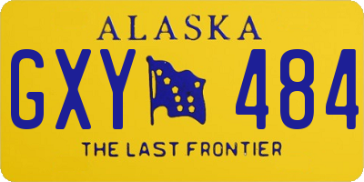 AK license plate GXY484