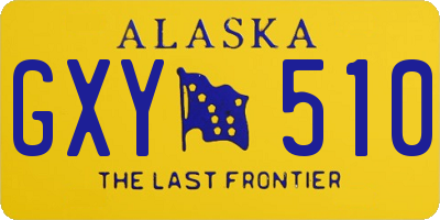 AK license plate GXY510